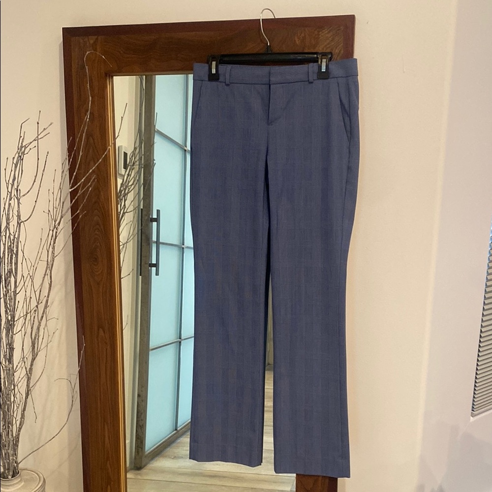 Blue Pinstripe Dress Pants